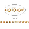 Brass Flat Oval Cable Chains CHC-CJ0001-18-NR-2