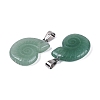 Natural Green Aventurine Pendants G-Q601-45D-2