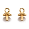 Brass Cup Pearl Peg Bails Pin Pendants KK-H759-29C-G-1