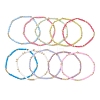 10Pcs Glass Seed Beaded Stretch Bracelets Sets for Women BJEW-MZ00295-5