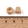925 Sterling Silver Micro Pave Clear Cubic Zirconia European Beads SE-CBAF1B2-11G-2
