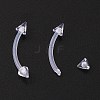 Acrylic Eyebrow Ring X1-AJEW-P084-01-3