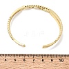 Brass Double Line Textured Cuff Bangles for Women KK-CBACA61-03G-5