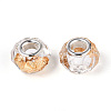 Transparent Resin Rondelle European Beads RESI-N044-01A-2