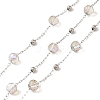 Glass Rondelle Beaded Chains CHS-B004-01P-1