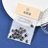 SHEGRACE Brass Pave Cubic Zirconia Square Connector Charms XGRQ2O860-440C-G-6