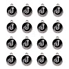 Platinum Plated Alloy Charms LS-ENAM-S118-02J-P-2