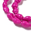 Spray Painted Natural Spiral Shell Beads Strands X1-BSHE-G039-08C-2