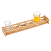 6-Hole Bamboo Shot Glasses Holder AJEW-WH0010-88-1