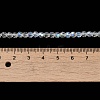 Electroplate Transparent Glass Beads Strands EGLA-A035-T4mm-L19-4