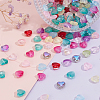 240Pcs 12 Colors Transparent Spray Painted Glass Beads GLAA-PH0003-27-5