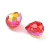 Electroplated Glass Beads GLAA-K062-01A-FR09-2
