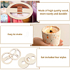 2 Sets Plywood Candle Wick Holders WOOD-BC0001-24B-4