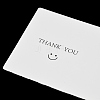 Smiling Face Paper Earrings Necklace Display Cards FIND-T072-01B-02-3
