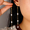 Bohemian Style Stainless Steel Rice Dangle Earrings WT5193-1