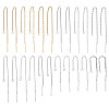   24Pcs 12 Style 304 Stainless Steel Stud Earring Findings STAS-PH0005-23-1