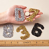 Glitter Hotfix Rhinestone DIY-TA0003-17-7