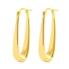 Rack Plating Brass Oval Hoop Earrings EJEW-A028-11G-1