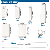 DIY Stainless Steel Rectangle Charm Necklaces Making Kits DIY-HS0001-86-2