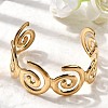 304 Stainless Steel Cuff Bangles for Women BJEW-K237-27G-2