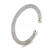 Non-Tarnish Hollowed 304 Stainless Steel Cuff Bangles for Women Men BJEW-P331-13P-1