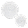 2Pcs 2 Styles Organza Flower Brooches JEWB-FG0001-58B-1
