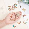 DIY Walnut Wooden Dangle Earring Making Kits DIY-OC0006-65-2
