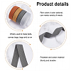   4 Rolls 4 Colors Flat Polyester Cord/Band OCOR-PH0002-59-6