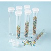 Clear Tube Plastic Bead Containers with Lid X-C067Y-7