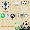Football Paper Cake Toppers AJEW-SC0002-76-2