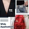 2Pcs 2 Colors Bone Zinc Alloy Lapel Pins for Backpack Clothes JEWB-CJ0003-14-7