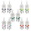 5Pairs 5 Colors Alloy & Synthetic Turquoise Chandelier Earrings EJEW-JE06339-02-2
