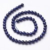 16 inch Grade A Round Dyed Natural Lapis Lazuli Beads Strand X-G-GSR4mmC123-4
