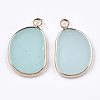 Natural Amazonite Pendants G-T112-28B-2