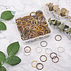 Craftdady 250Pcs 5 Colors Alloy Linking Rings FIND-CD0001-11-6