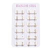 304 Stainless Steel Huggie Hoop Earrings LS-EJEW-L252-043B-G-3