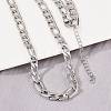 6MM 304 Stainless Steel Figaro Chain Necklaces for Women NJEW-G177-02P-1