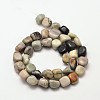 Natural Polychrome Jasper/Picasso Stone/Picasso Jasper Nuggets Beads Strands G-P092-25-2