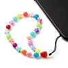 Opaque Acrylic Beads Mobile Straps HJEW-JM00679-5