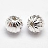 Fancy Cut Faceted Round 925 Sterling Silver Beads STER-F012-07D-1