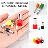 5 Sets Plastic & Stainless Steel Clay Round Hole Cutter TOOL-CP0001-44-6