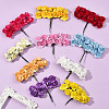 120Pcs 10 Colors Paper Artificial Rose Flower DIY-SP0005-83-7