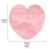 20Pcs Heart Shaped Plastic Packaging Yin-yang Resealable Bags OPP-FS0001-03-5