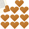 10Pcs PU Leather Heart Corner Protectors AJEW-CL0001-17A-1