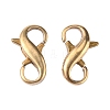 Brass Double Opening Lobster Claw Clasps KK-WH0043-10A-1