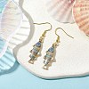 Light Gold Alloy Enamel Dangle Earrings EJEW-JE05607-09-2