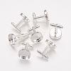 Brass Cuff Button X-KK-G175-S-1