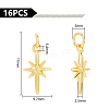 16Pcs Brass Pendants KK-UN0002-13-3