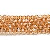 Transparent Electroplate Glass Beads Strands EGLA-A039-T2mm-A18-1