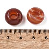 Natural Carnelian European Beads G-G740-14x8mm-15-3